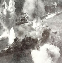 Carrier Planes Blast Battleship Haruna 1945 WW2 Photo Print Military DWHH10 - $365.67 MXN