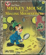 ORIGINAL Vintage 1975 Golden Book Mickey Mouse and the Missing Mouseketeers - £11.66 GBP