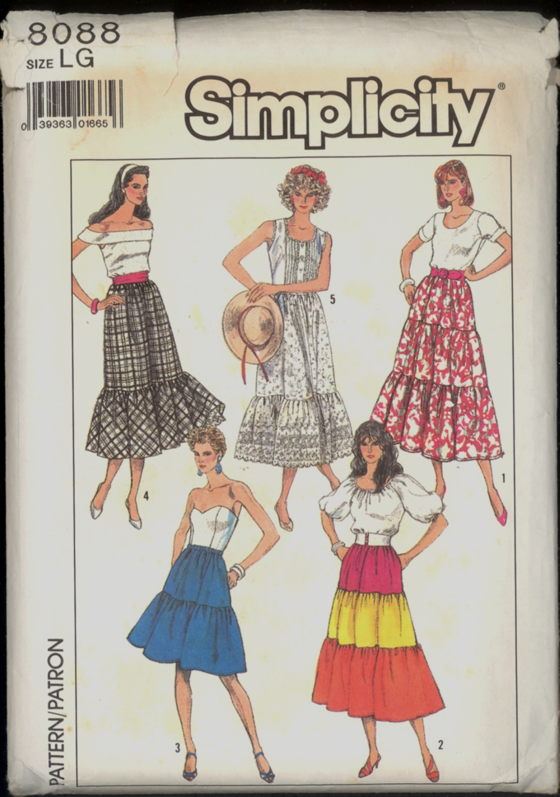 New 80s Size L Waist 32 34 Tiered Skirt and 47 similar items
