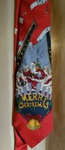 Stafford Silk Santa Claus Tie Merry Christmas Vegas Cabaret Dancers - £9.43 GBP