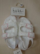 Nicole Miller  White Faux Fur Sandals TODDLER  Size US 10 NEW - $10.88