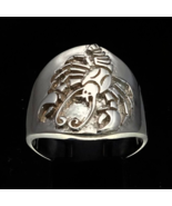 Sterling silver Cancer ring Zodiac Horoscope symbol Water Star sign high... - $115.45 CAD