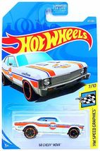 Hot Wheels - &#39;68 Chevy Nova: HW Speed Graphics #7/10 - #67/250 (2019) *White* - £2.39 GBP