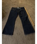 Vtg True Religion Blue Jeans JOEY  Skate RAVE Denim Pants usa 40 x 32 - $143.55