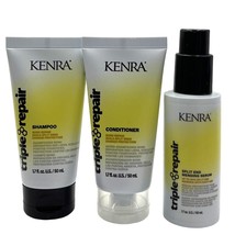 Kenra Triple Repair Shampoo, Conditioner &amp; Split End Mending Serum 1.7 f... - £30.57 GBP