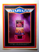 The Atarians Pinball Flyer Original 1977 Space Age Promo Artwork Brochur... - $67.50