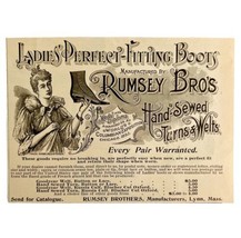 Rumsey Bros Ladies Boots 1894 Advertisement Victorian Footwear 2 ADBN1yy - £11.74 GBP