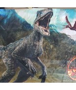 Jurassic World Pillowcase Velociraptor Standard Size Polyester Two Sided - £11.86 GBP