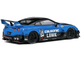 Nissan GT-R (R35) LB Silhouette Works GT RHD (Right Hand Drive) #5 Black and Bl - £29.97 GBP