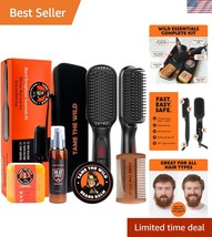 Ultimate Beard Care Gift Set: Heated Straightener &amp; Accessories for All ... - $63.00