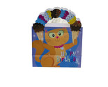 Viola Happy Birthday Kitty Ice Cream Pattern Gift Bag  8 Inches Tall - £13.83 GBP
