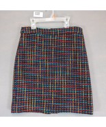 Kate Spade New York Skirt the Rules Wool Blend Tweed Mini Skirt Sz 8 Mul... - $34.83