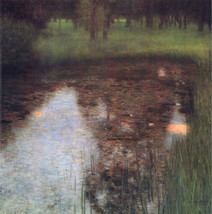 Art The Marsh by Gustav Klimt Giclee Fine Print Repro on Canvas - £8.87 GBP+