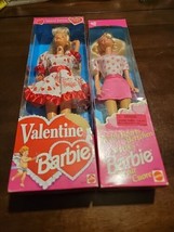 Lot of 2 1994 Barbies  12675 &amp; 14473 Valentine Barbie /Pretty Hearts Dolls  - £18.59 GBP