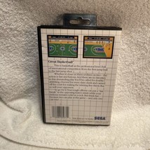SEGA MASTER SYSTEM 1987 GREAT BASKETBALL GAME Complete - $19.79