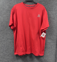 Reebok Delta Core Tee Mens Large Red Shirt Pullover Moisture Wick Athletic NWT - £18.04 GBP