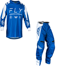 New 2024 Fly Racing F-16 True Blue / White Dirt Bike Adult MX Motocross Gear - £94.53 GBP