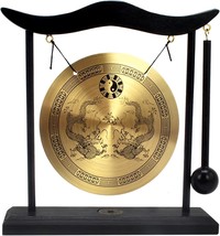 Fengshuibringluck Feng Shui I Ching Zen Gong Desktop Gong Decoration, Gold, - $31.98