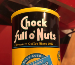 CHOCK FULL OF NUTS 100% DARK BOLD ROAST GROUND COFFEE 10.5OZ - £9.60 GBP