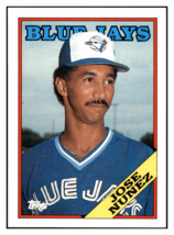 1988 Topps Jose Nunez   RC Toronto Blue Jays Baseball Card GMMGD - £1.57 GBP