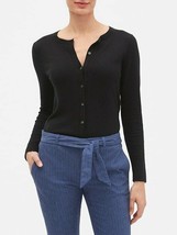 Banana Republic Cardigan NEW Black Washable Crew Cashmere Cotton Blend S... - £32.90 GBP