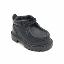 Lugz Youth Boys Chukka Boots Strutt Black Leather IRNGL001 - $31.00
