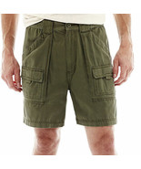 St. John&#39;s Bay Men&#39;s Hiking Shorts Size 44 Green Mountain NEW 7&quot; Inseam - $26.70