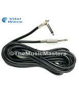 15ft 1/4&quot; Right Angle Instrument Guitar Bass Amp Keyboard Audio Cable Co... - £9.93 GBP