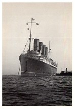 The Mauretania British Cunard Line built 1907 Boat Postcard - £8.86 GBP