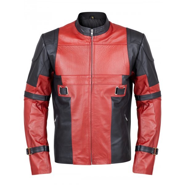 LE Red & Black Leather Jacket