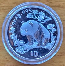 CHINA 10 YUAN PANDA SILVER BULLION ROUND 1997 BU UNC SEE DESCRIPTION - £72.91 GBP
