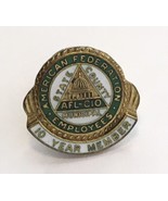 American Federation Employees 10 Year Member Pin AFL-CIO State County Mu... - £11.59 GBP