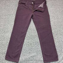 Levi&#39;s 511 Jeans Men 38x30 Red Straight Leg Mid Rise Denim Pants Adult - $17.94