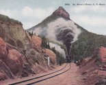 Vintage Postcard St. Peter&#39;s Dome Short Line Train Colorado HHT Co 8535 - $14.22