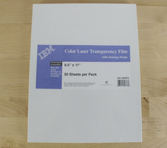 IBM Color Laser Transparency Film 50 sheets 8.5x11 Sealed with Sensing S... - £15.47 GBP