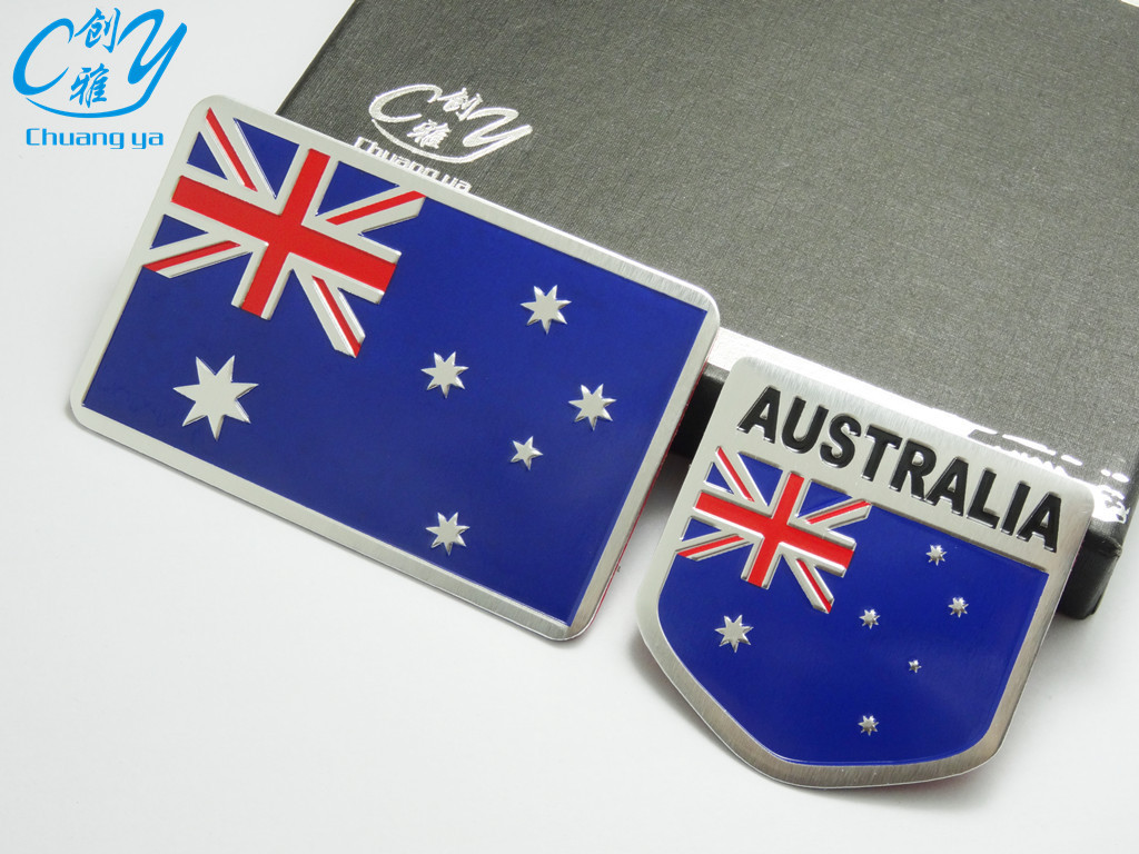 Applicable To Metal Car Stickers Flag Stickers Australia Flag Car Decoration Sti