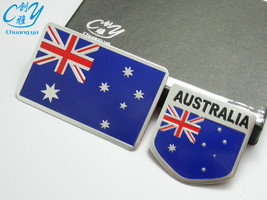 Applicable To Metal Car Stickers Flag Stickers Australia Flag Car Decoration Sti - £11.84 GBP