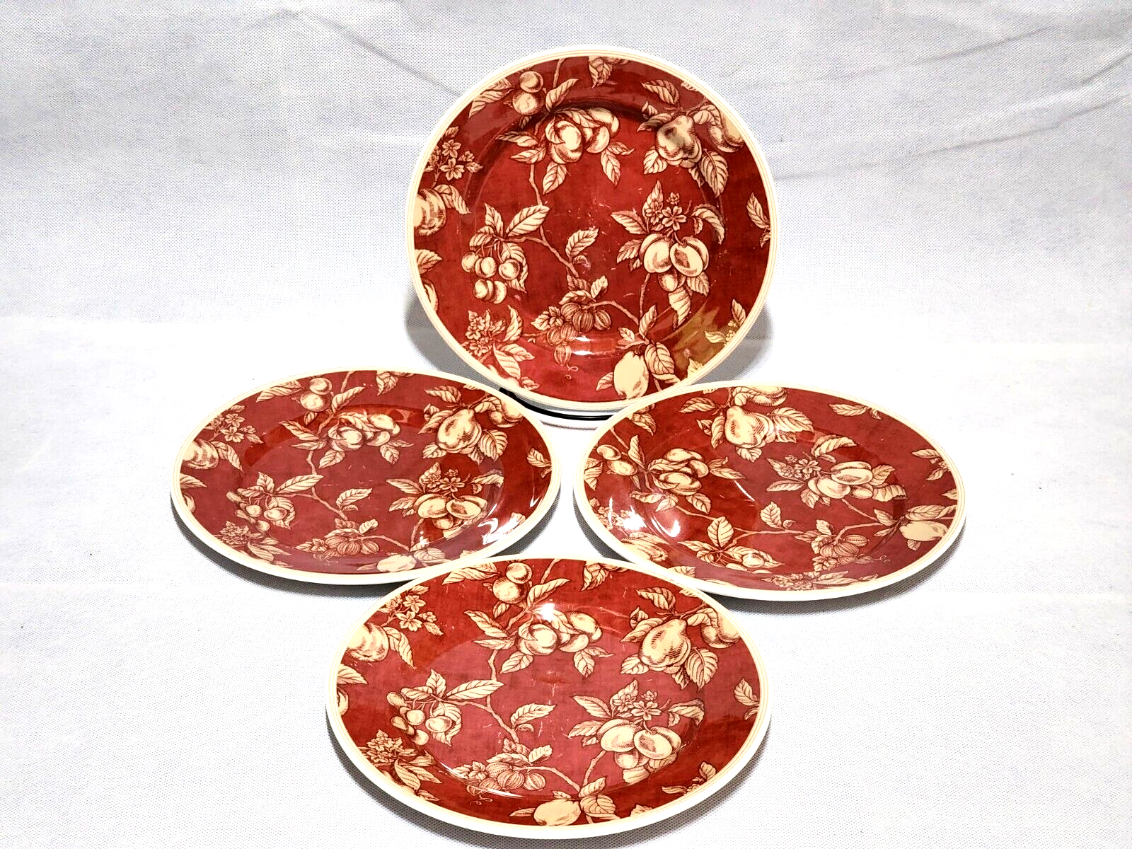 Waverly Garden Room 8.5&quot; Luncheon / Salad Plate - FRUIT TOILE PATTERN - ... - $22.75