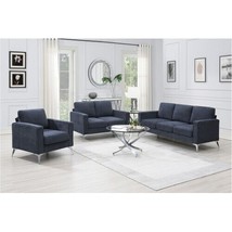 Portici Modern 3-Piece Living Room Sofa Set Upholstered in Chenille Fabric - £1,010.51 GBP