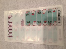 Jamberry Nails (New) 1/2 Sheet Santa On Holiday 0316 - £6.06 GBP