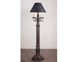 WOOD COLONIAL FLOOR LAMP ~ &quot;Espresso&quot; Textured Finish with Punched Tin S... - $935.45