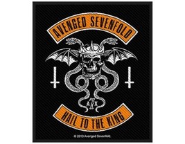 Avenged Sevenfold Biker 2014 Woven Sew On Patch Official A7X No Longer Made - £6.52 GBP