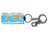 World Physical Map Keychain - £10.47 GBP