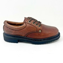 Bonanza Brown Black Leather Mens Slip Resistant Work Low Top Boots BA415 - £15.92 GBP