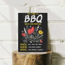 Personalized Chalk BBQ Party Invitation - £7.98 GBP