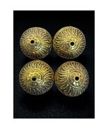 Oxidized Gold Metal Bead 23x27mm - 1 Bead - $2.95