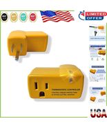 2 PCS Energy-Saving Thermostat Controlled Outlet - Prevents Freezing Bel... - $775.27 MXN