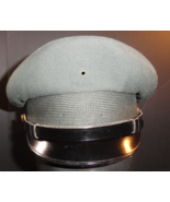 1962 CAP SERVICE WOOL SERGE AG 44 DRESS GREEN CLASS A SERVICE HAT VISOR ... - €41,07 EUR