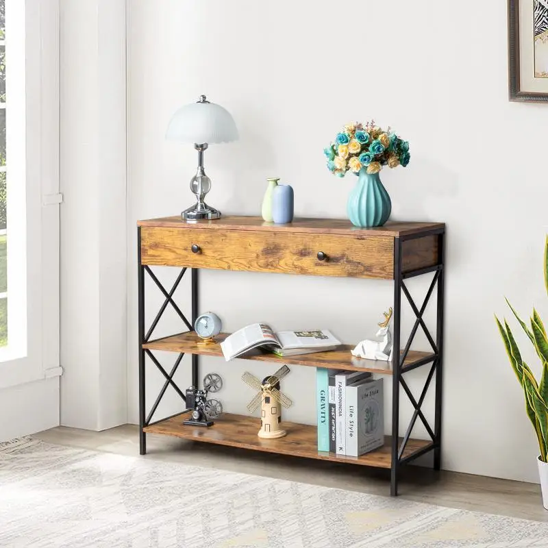 Simple And Modern Porch Shelf With Drawers Drawer Console Home Hall Cabi... - $323.00