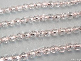 50 4mm Czech Glass Firepolish Beads: Silver Lined - Crystal - $42.45 MXN